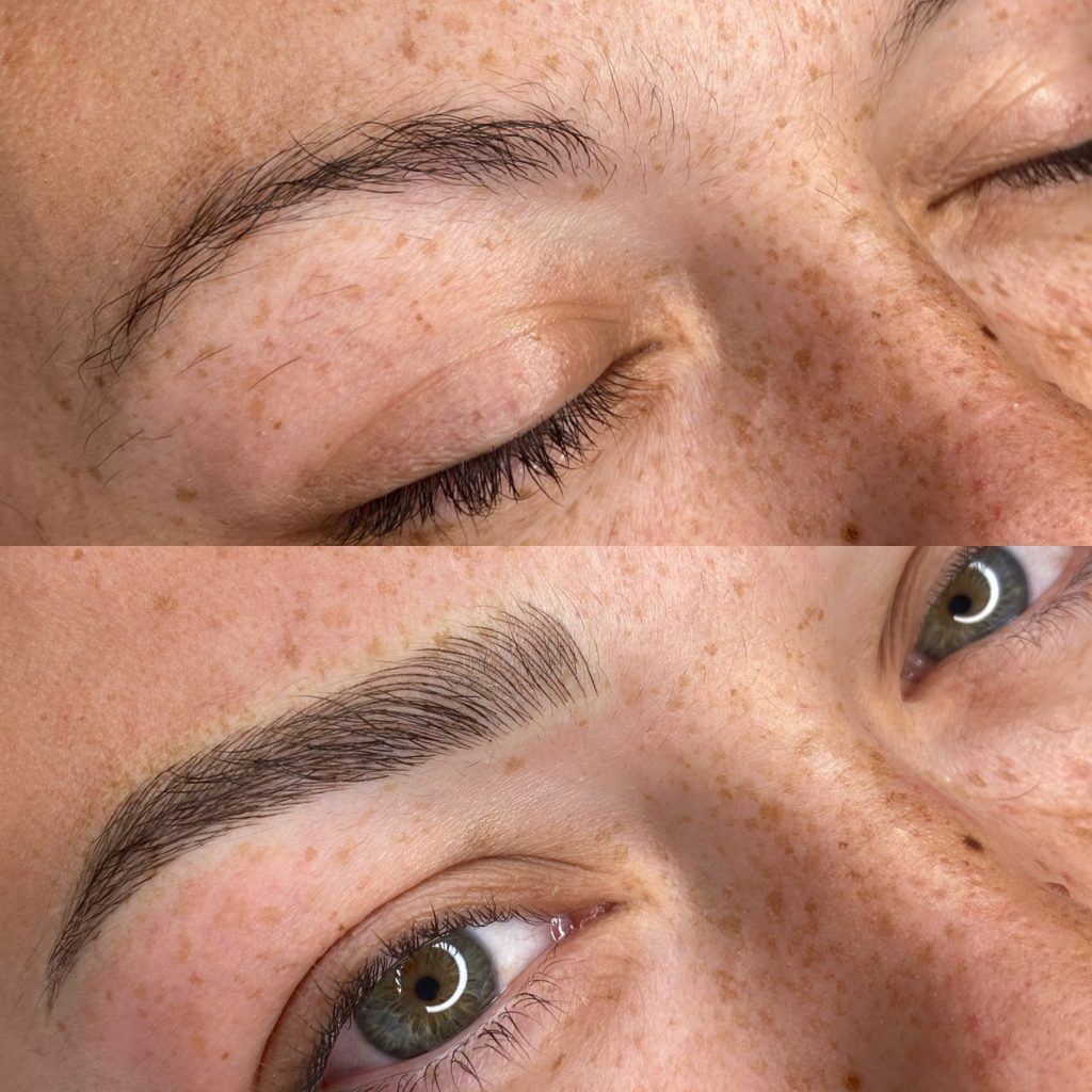 Microblading Procedure before and after by Brow Boutique Cape Cod & Boston