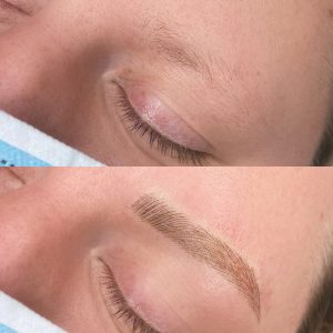 Microblading Procedure before and after by Brow Boutique Cape Cod & Boston