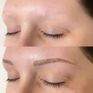 Microblading Procedure before and after by Brow Boutique Cape Cod & Boston