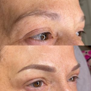 Ombré Brows Procedure before and after by Brow Boutique Cape Cod & Boston