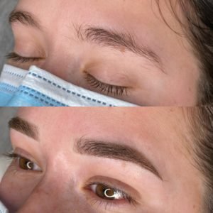 Ombré Brows Procedure before and after by Brow Boutique Cape Cod & Boston